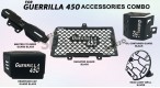 Fit For Royal Enfield Guerrilla 450 Accessories Combo Pack Black 5 Pcs - SPAREZO